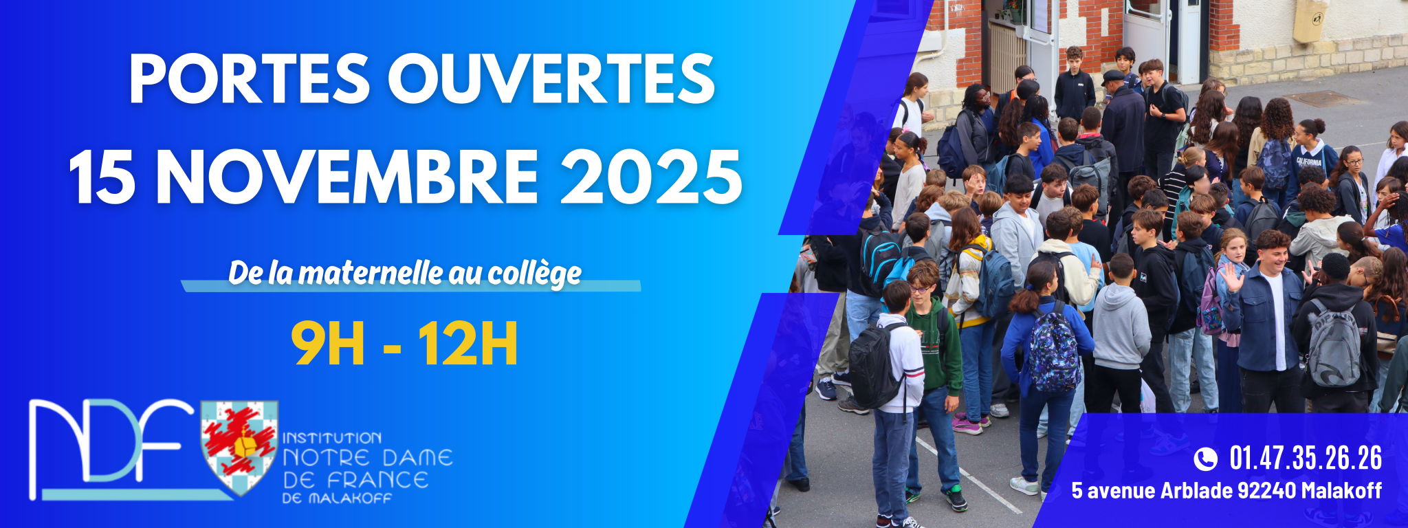 Bannire extrieure portes ouvertes 2025